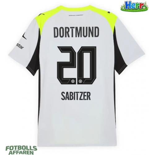 Borussia Dortmund Marcel Sabitzer #20 Bortatröja 2025-26 Kortärmad